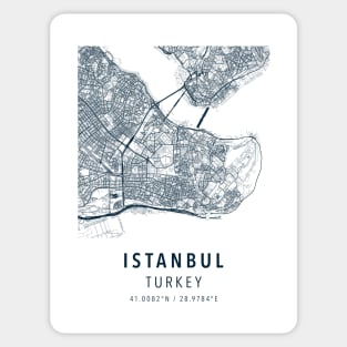 istanbul simple map Sticker